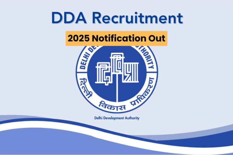 DDA Recruitment 2025