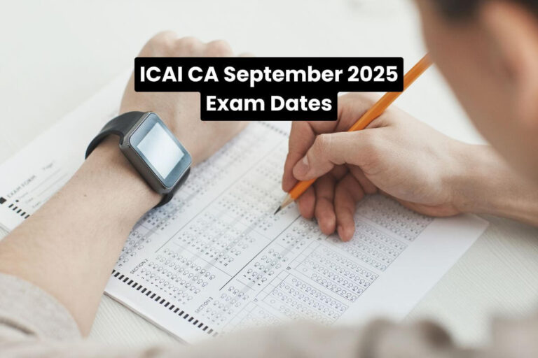 ICAI CA September 2025 Exam Dates